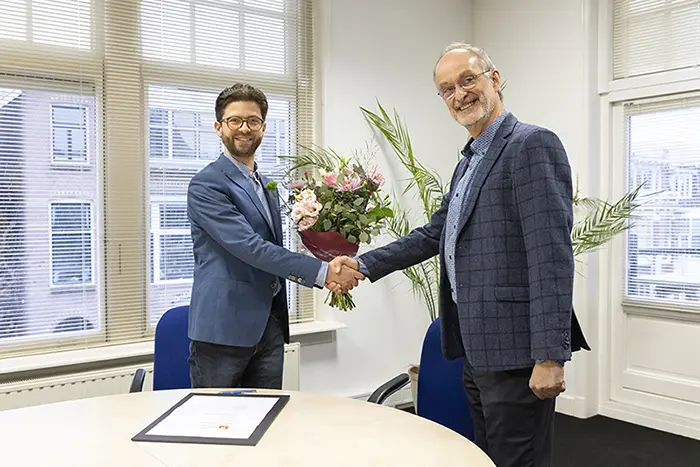 Wouter van der Neut (AMN) en Paul Gillijns (de Mediafederatie)