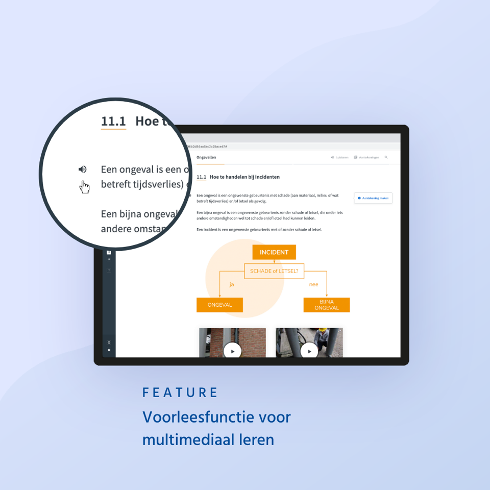 e-learningplatform met voorleesfunctie